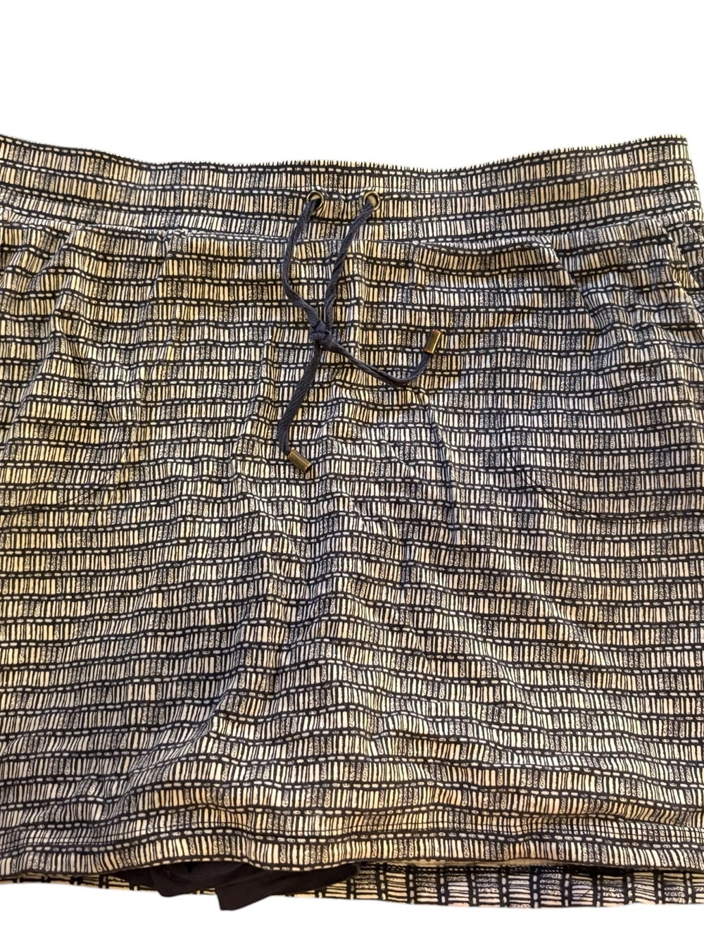2 for 20 croft & barrow Blue and White Patterned Drawstring Skort